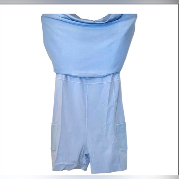 Tuckernuck Rosemary Sport Dress Size S NWT Light Blue Built-In Shorts Pockets - Picture 6 of 11
